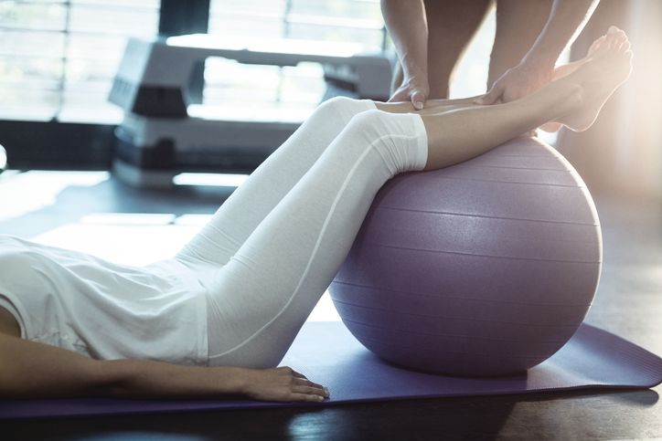 Physiotherapie um den Bewegungsapparat zu korrigieren 